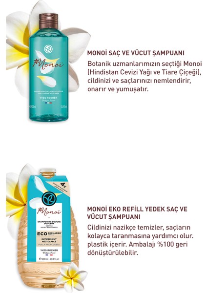 Monoi Refill Vücut ve Saç Bakım Seti modelleri