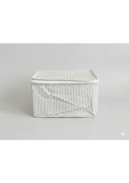 Gri Çizgili Çorap Hurcu | Çok Amaçlı Dolap Içi ve Çekmece Içi Düzenleyici 29X24X17 cm indirimleri