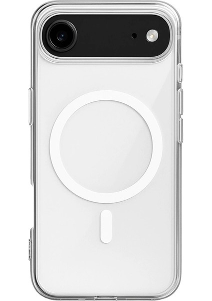 Iphone 17 Kılıf Magneticsafe Şeffaf Silikon - Şeffaf