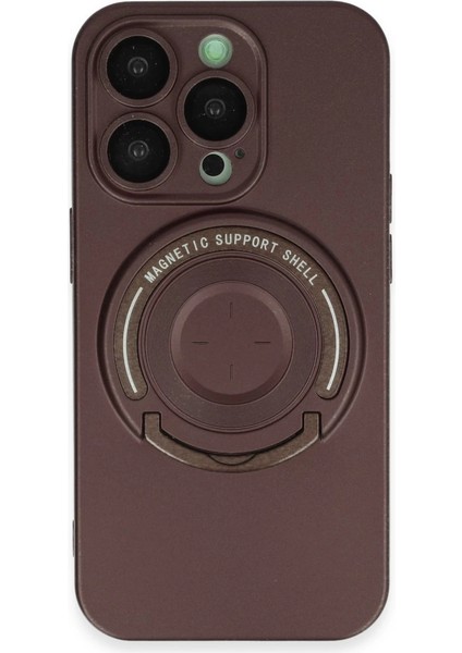 Iphone 14 Kılıf Lukka Magneticsafe Kapak - Kahverengi