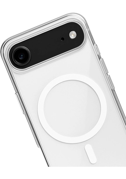Iphone 17 Kılıf Magneticsafe Şeffaf Silikon - Şeffaf fiyatları
