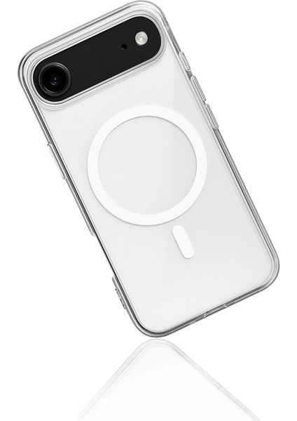 Iphone 17 Kılıf Magneticsafe Şeffaf Silikon - Şeffaf modelleri