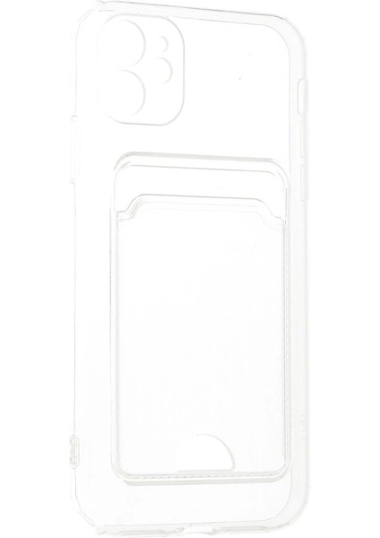 Iphone 11 Kılıf Kart Şeffaf Silikon - Şeffaf fiyatları