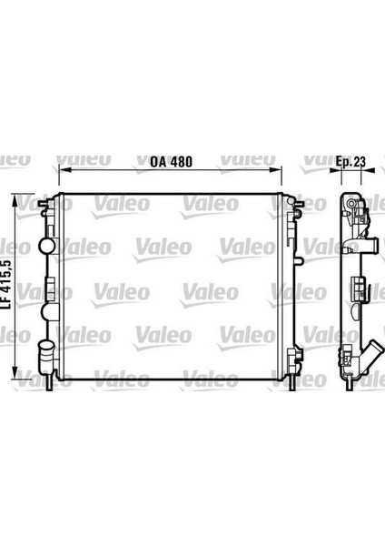 Mtxdpn Radyatör Clio Ii-Kng -Logan-Solenza-1.5dci-1.4-1.6 16V-1.9DTI Ac Mek 480X414.5X34