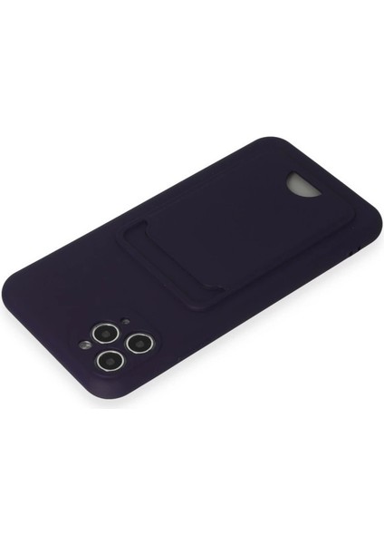Iphone 11 Kılıf Kelvin Kartvizitli Silikon - Derin Mor modelleri