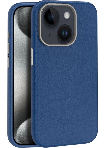 Joko Iphone 15 Kılıf Wonder Deri Kapak - Lacivert
