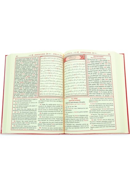 Üçlü Mealli Arapça Türkçe Okunuşlu Kuranı Kerim Rahle Boy indirimleri