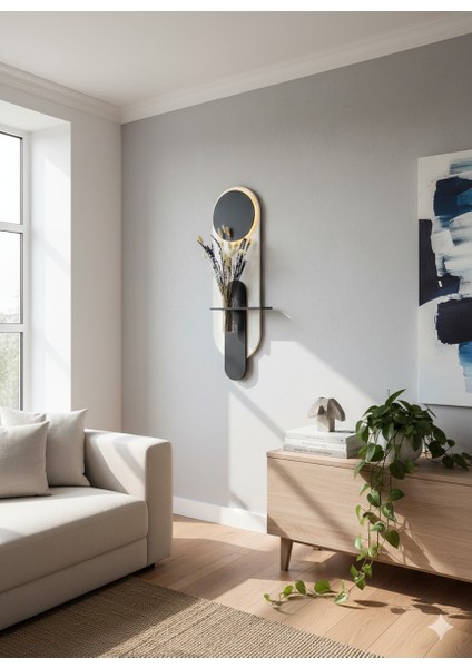 Begonvil Ahşap Pilli Ledli Iskandinav Tarzı Salon Duvar Rafı Modern Çiçeklik 26 x 90 cm fiyatları