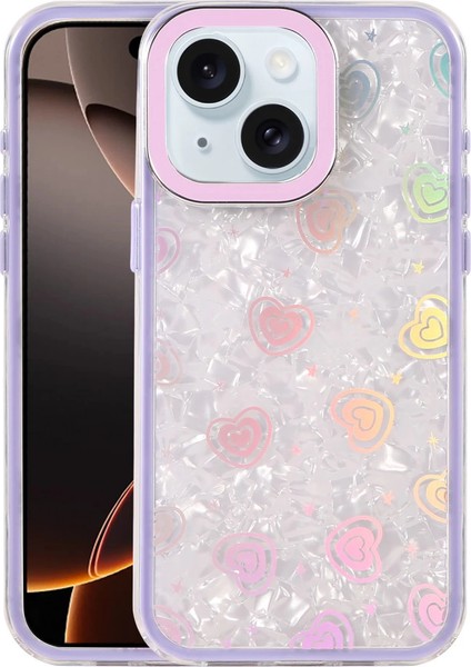 Iphone 14 Lumi Desenli Kapak - Mor