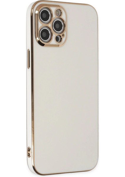 Iphone 12 Kılıf Volet Silikon - Beyaz