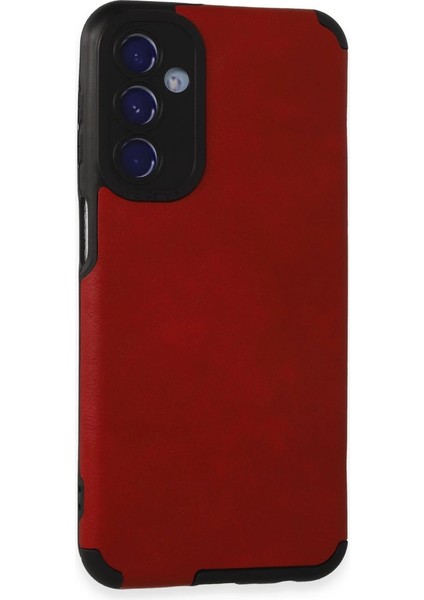 M34 5g Kılıf Loop Deri Silikon - Kırmızı