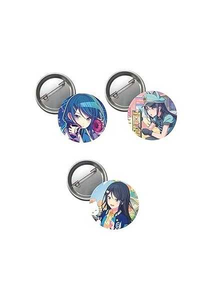 Ms Major Selection Hatsune Miku Pjsekai Project Sekai Colorful Anime Buton Rozet 3 Adet 37MM Hoshin