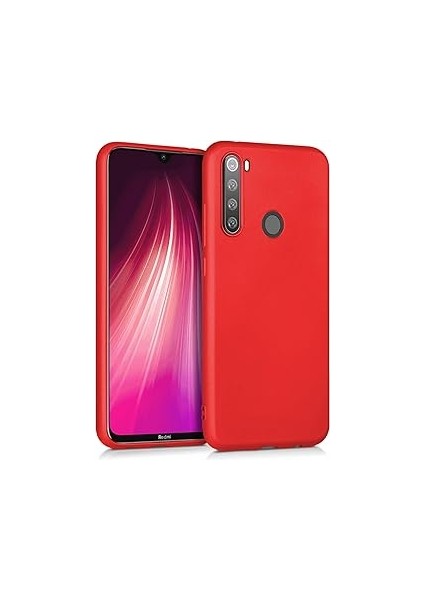 Microsonic Matte Silicone Note 8t Için Kılıf Kırmızı [redmi Note 8t ile Uyumlu Kılıf -