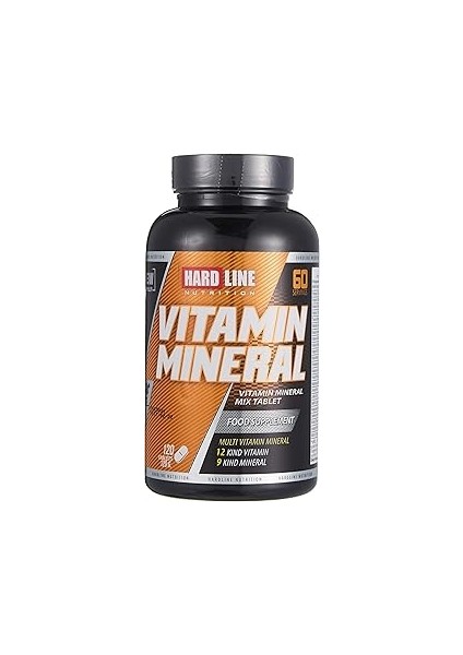 Hardline Nutrition Vitamin Mineral, 120 Tablet 1 Paket (1 x 1 Adet)