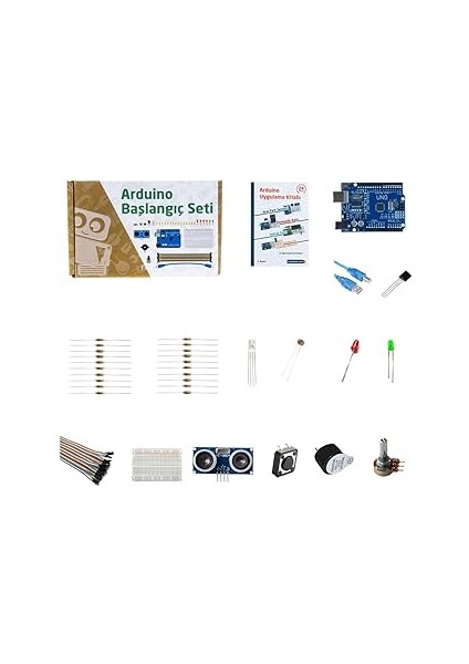 Arduino Uyumlu Başlangıç Seti (Klon) (E-Kitaplı ve Videolu)