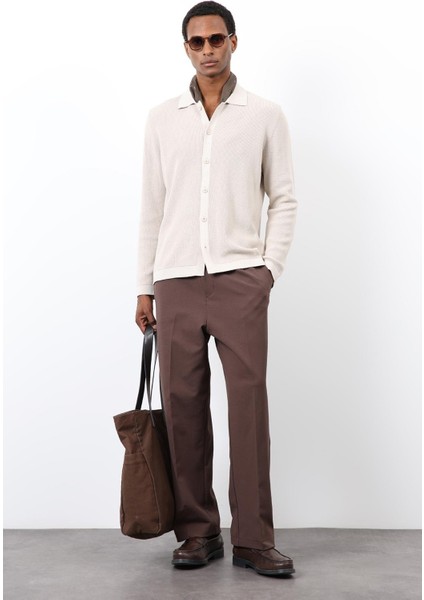 Taş Ince Örgü Triko Erkek Hırka