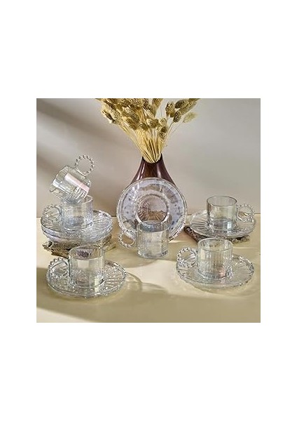 Ringo Line Lüster Altı Kişilik Kahve Fincan Takımı 100 ml