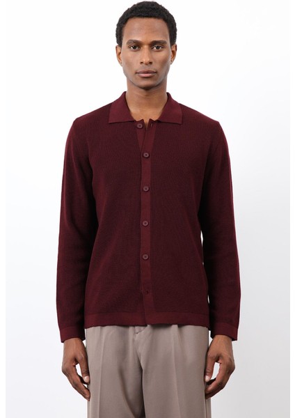 Bordo Ince Örgü Triko Erkek Hırka fiyatları