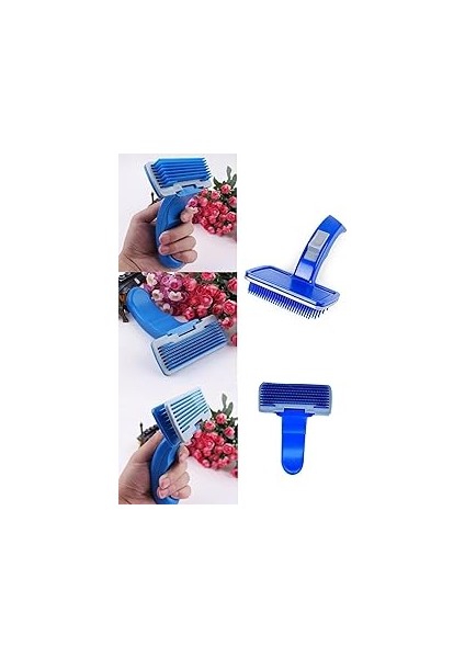 5dm-Kendini Temizleyen Kedi Köpek Tüy Bakım Tarağı Tüy Alıcı Tarak