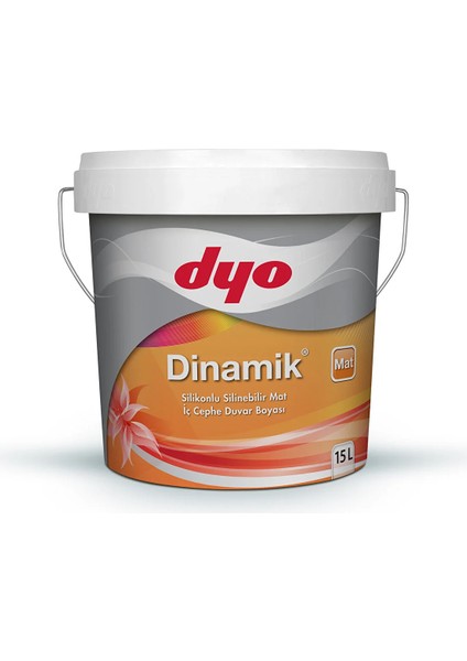 (0444) Toz Pudra 15LT Dinamik Mat Silikonlu Silinebilir Iç Cephe Duvar Boyası