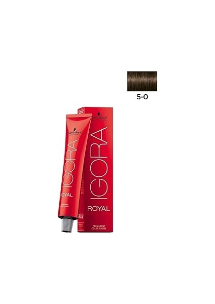 Schwarzkopf Igora Royal Saç Boyası 60ML-NO - 5.0 Açık Kahve