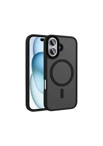 Zore ile Uyumlu 16 Kılıf Mat Arka Yüzey Şarj Özellikli Zore Flet M-Safe