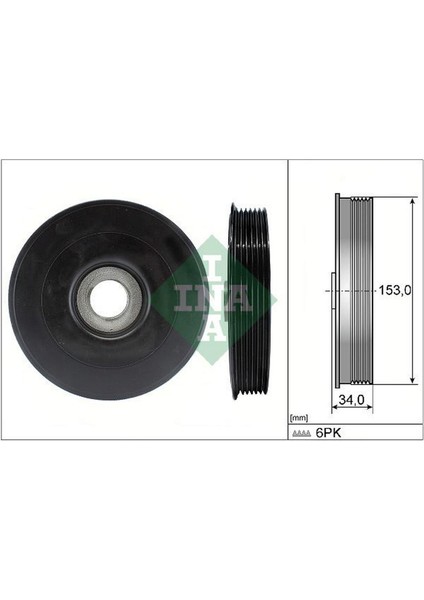 Mtxdpn Krank Kasnaği P107-207-P307-P308-P406-P407-PARTNER-BERLINGO-C1-C2-C3-C4-XSARA-FOCUS Ii-Fiesta 02 1.4-1.6 Hdi-Tdci Volvo C30 06 12 1.6d S40 Ii 05 12 1.6d V50 05 12 1.6d Mazda Ii 1.4cd Iii 1.6d