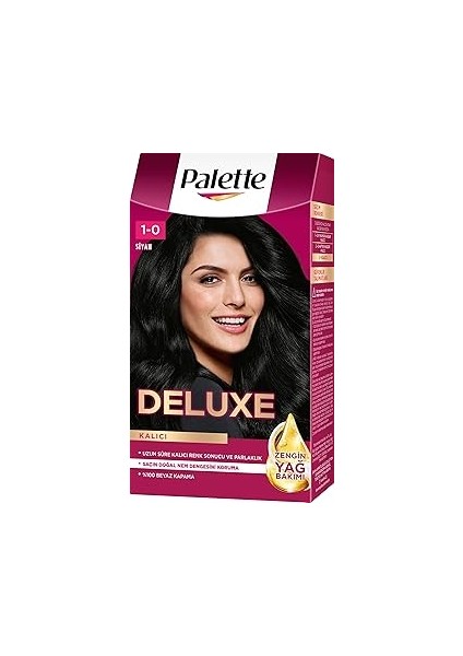 Palette Deluxe 1-0 Siyah Saç Boyası
