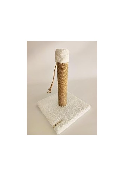 Tek Katlı Beyaz Kedi Tırmalama Tahtası