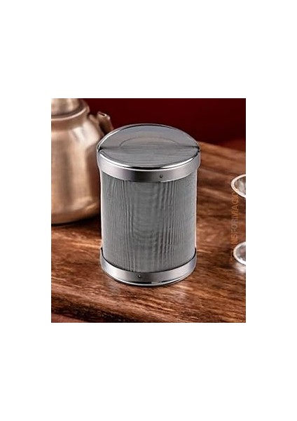 Demlik Çaydanlık Içi Paslanmaz Tel Süzgeç Çay ve Bitki Çayı Süzgeci Kapaklı Kafes Süzgeç