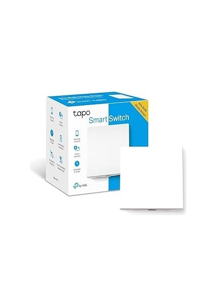 Tp-Link Tapo S210, Akıllı Işık Anahtarı, Uzaktan Kumanda, Aletsiz Pil Değiştirme, Nötr Gerekmez, Tü