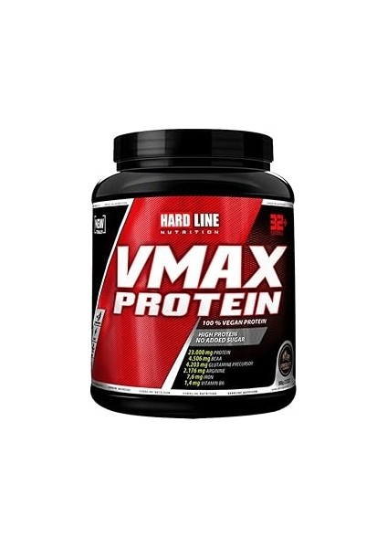 Hardline Vmax 908 gr Çikolata Aromalı Protein Tozu Vegan Bezelye Protein