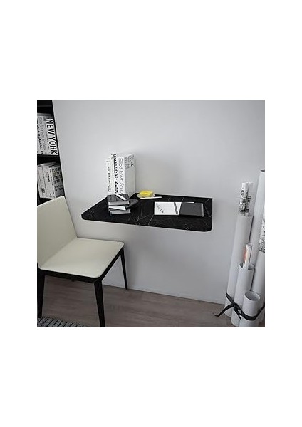 Asra Dmm-12 Duvara Monte Masa Çalışma Yemek Masası Duvardan Açılan Montaj Monteli Masa