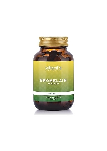 Bromelain 60 Bitkisel Kapsul