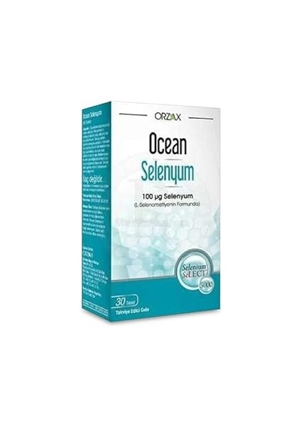 Orzax Ocean Selenyum 100 Mcg 30 Tablet