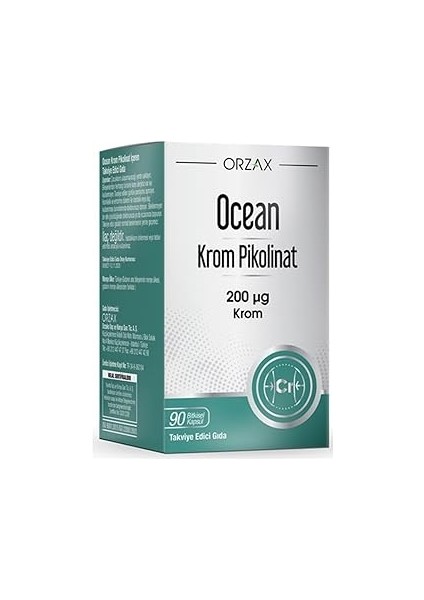 Orzax Ocean Krom Pikolinat 20 Mcg 90 Kapsül