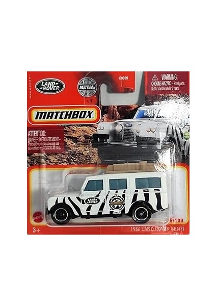 Metal 2022 Kibrit Kutusu 1966 Land Rover Gen 11 45/100 (Kısa Kart) HFR76
