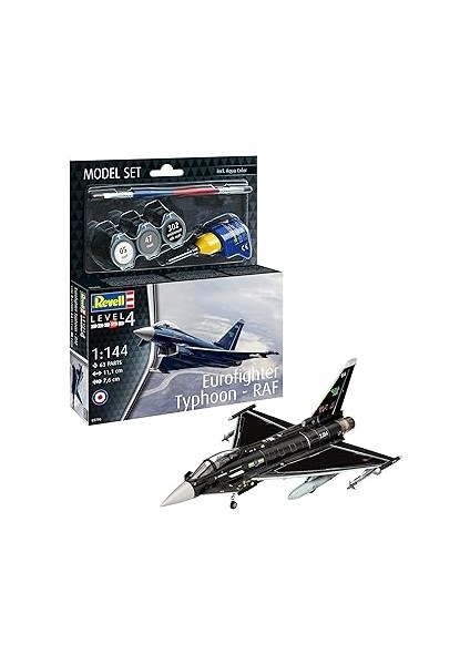 Set Eurofighter Typhoon - Raf-Revell Kit With Accessories