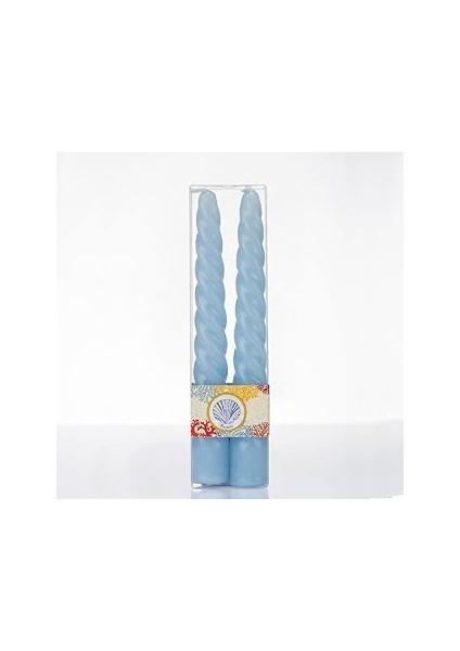 Marin 2'li Burgulu Şamdan Mum Seti