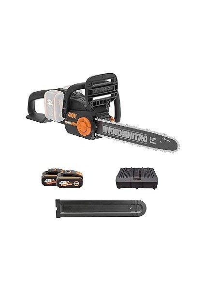 Worx WG385E 40VOLT 4.0AH Li-Ion 40CM Profesyonel Şarjlı Kömürsüz Zincirli Testere
