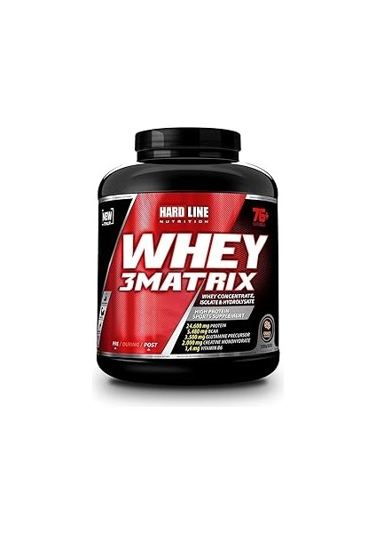 Hardline Nutrition Whey3 2300 gr Cookies (Kurabi̇ye) Aromalı