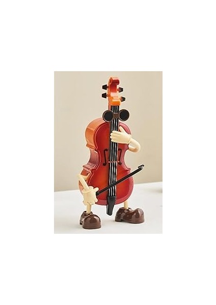 Rennes RGV-C65YN Çello Tasarımlı Dans Eden Masa Süsü Hediyelik Eşya Biblo
