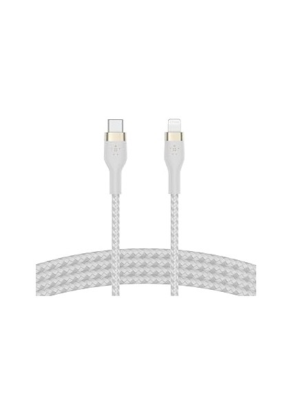 Belkin Boostcharge Flex Örgülü Usb-C/lightning Kablosu, 1 M, Mfi Sertifikalı, 20 W, Hızlı Şarj