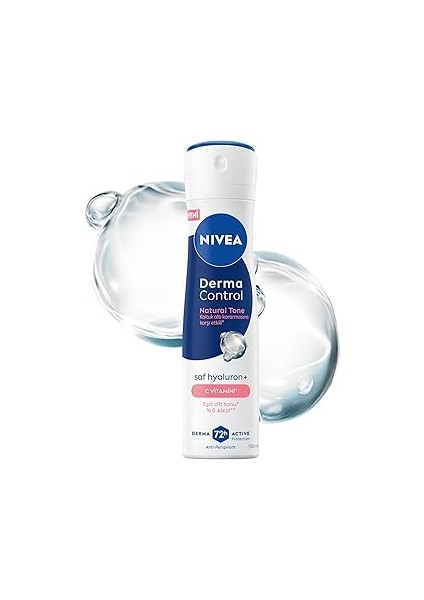Kadın Sprey Deodorant Derma Control Tone 150 Ml, Koltuk Altı Kararmasına Karşı Etkili