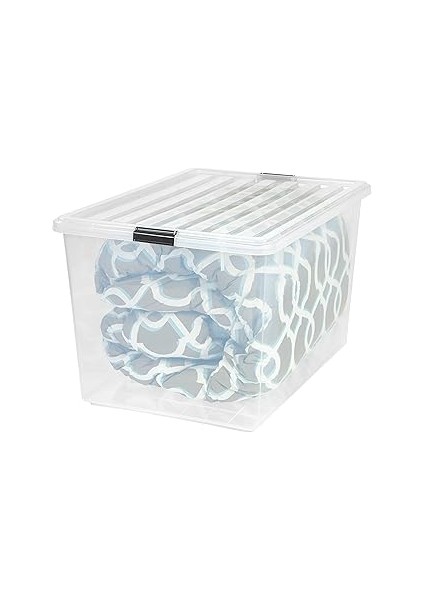 Iris Ohyama Usa 132 Kuart Büyük Saklama Kutusu Yardımcı Çanta Düzenleme Konteyner Kutusu, Giysi Sak