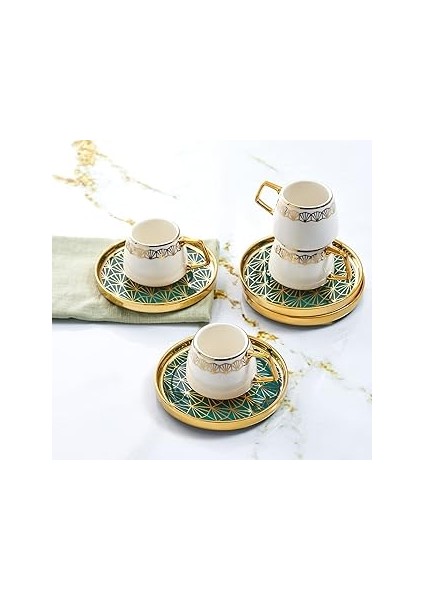 Verde 6 Kişilik 90 ml Kahve Fincanı