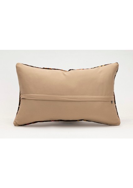 El Yapımı Kilimden Yapılmış Vintage Kırlent Kılıfı, Yün, 30X50 cm fırsatları