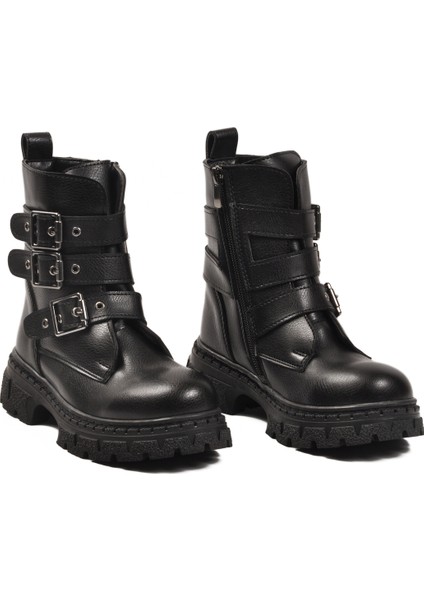 Siyah Içi Polarlı Kaymaz Kız Çocuk Bot Caneda F modelleri