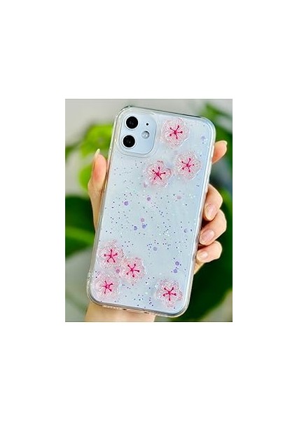 Go Aksesuar 12 ve 12 ile Uyumlu Sakura Tasarım Oyuncaklı Esnek Silikon Kılıf