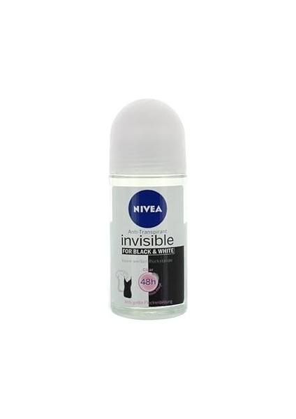 Invisible For Black & White Roll On - Kadın Deodorat Clear 50ML